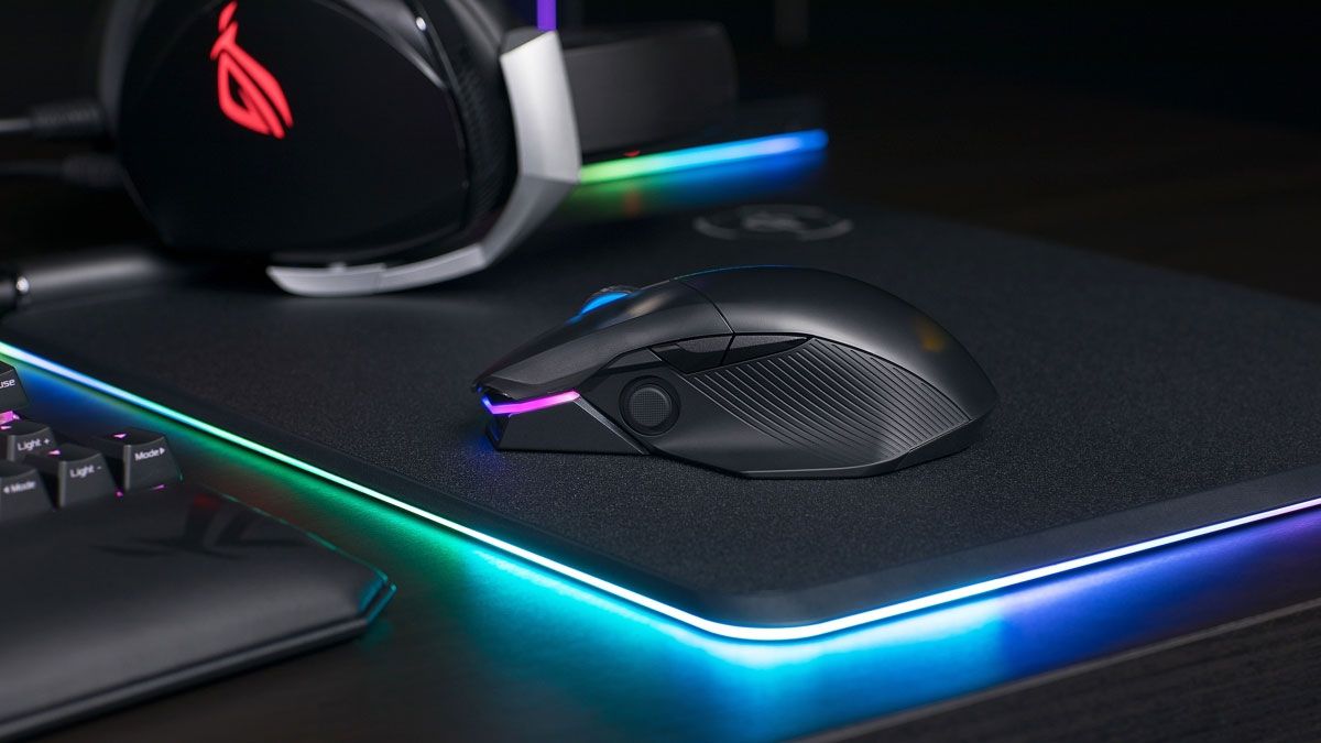 Asus Tries Its Hand At A Wireless Gaming Mouse With A Built In Joystick Pc Gamer