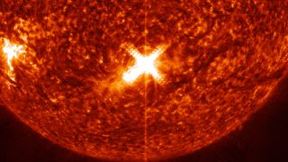 The sun produced an X-class solar flare on May 10, 2022.
