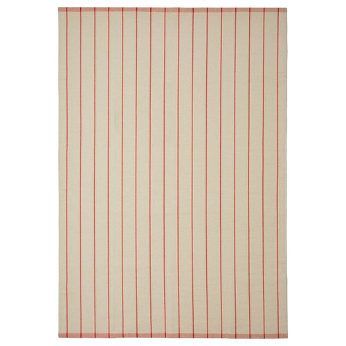Ridstig Rug, Flatwoven - Off-White/red 5 ' 7 "x7 ' 10 "
