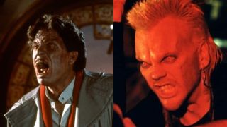 Fright Night on the left, The Lost Boys on the right