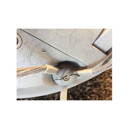 Some of the pet hair got wrapped around the side spinning brush of the bObi Pet, but that was pretty common.