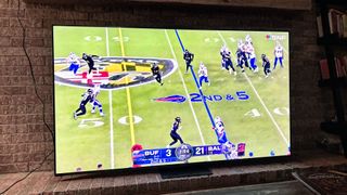 Buffalo Bills vs Baltimore Ravens on a TCL QM8 Mini-LED TV (2024)