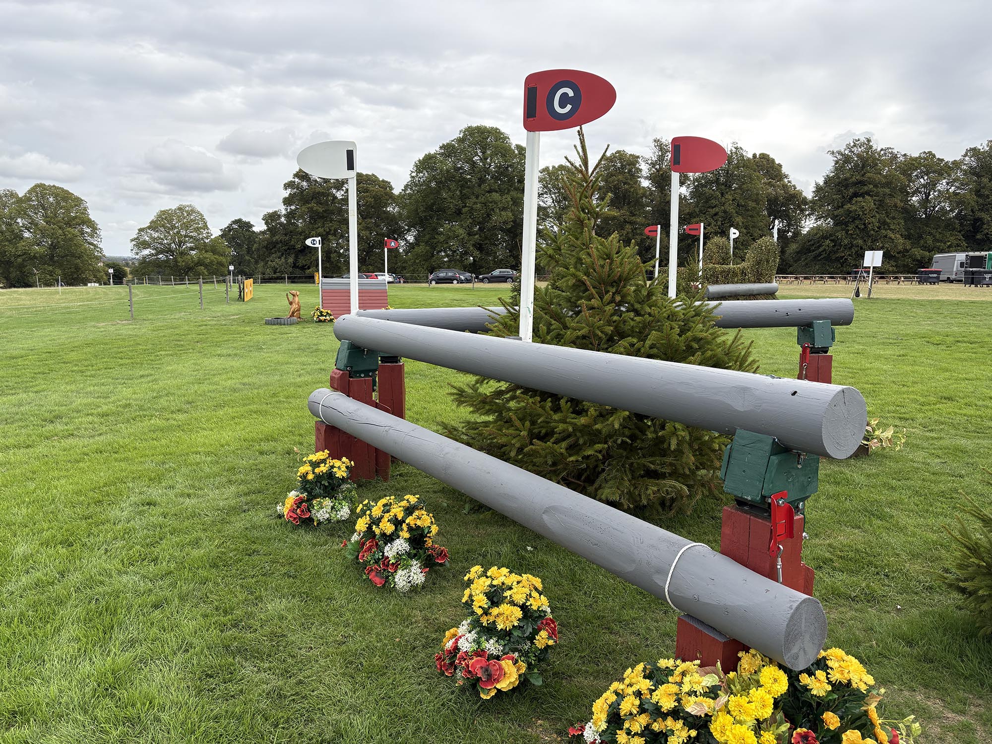 Open corner fence on the Burghley cross-country course 2026