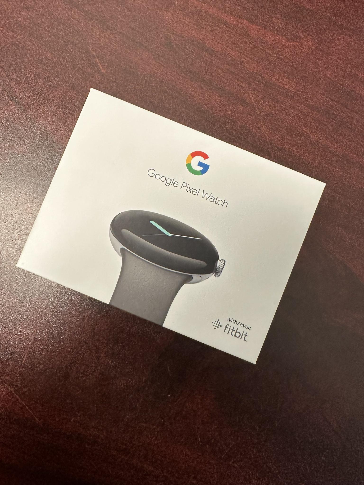 A pre-release unboxing of what looks to be the Google Pixel Watch