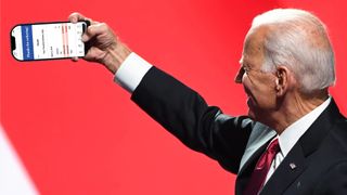 Joe Biden taking a selfie 