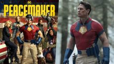 Peacemaker HBO Max poster / John Cena in Peacemaker finale