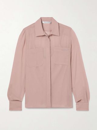 Ercole Silk-Georgette Shirt