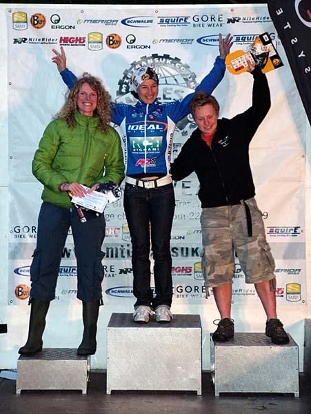 Women's podium.