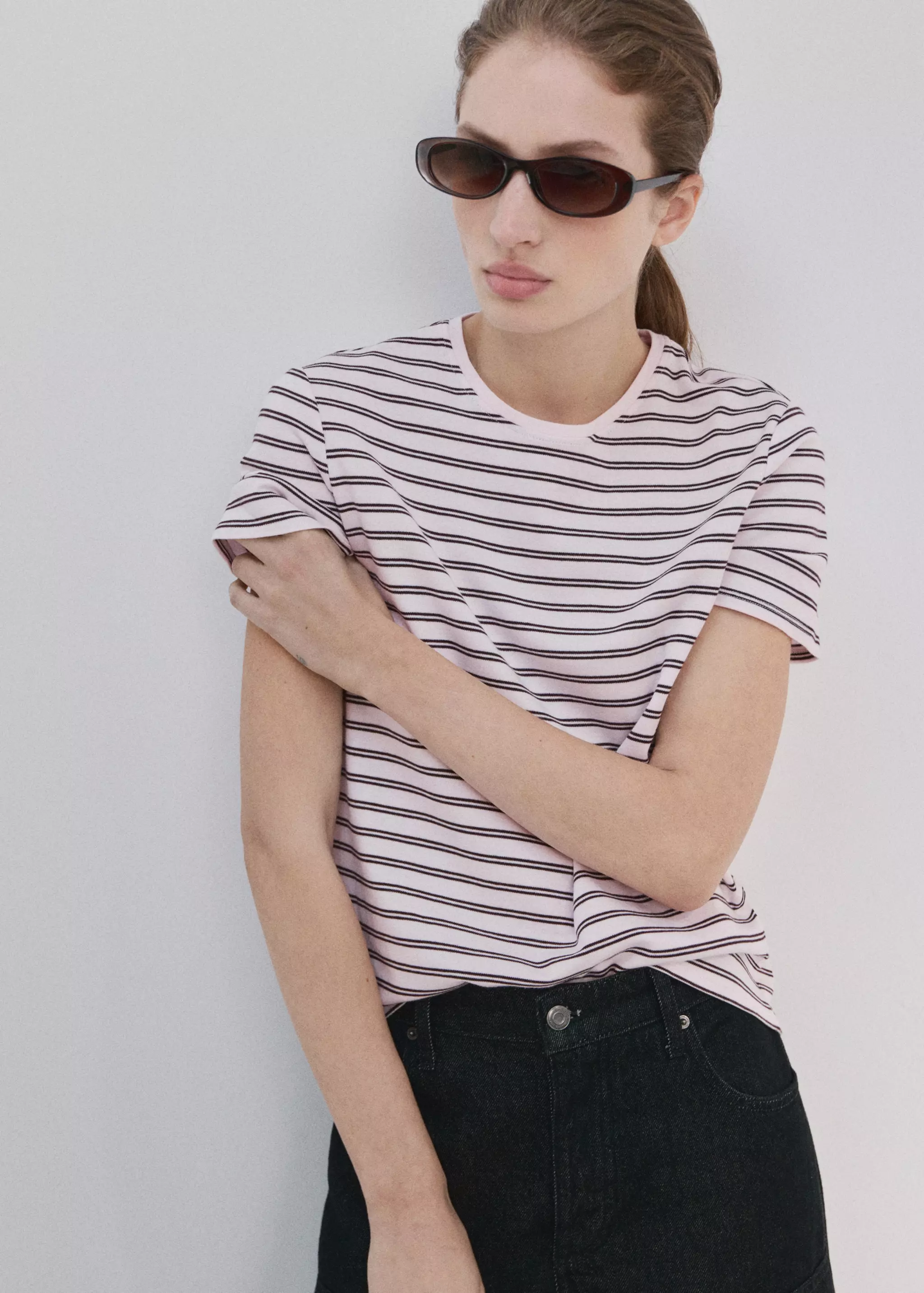 Short-Sleeved Cotton T-Shirt - Women | Mango Usa