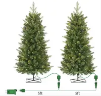Home Decorators Collection Twinkling Balsam Fir LED Pre-Lit Artificial Trees (2 pack)