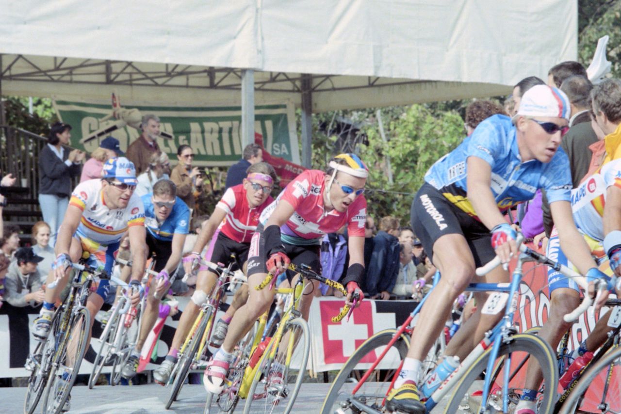 Axel Merckx maintaining a watching brief