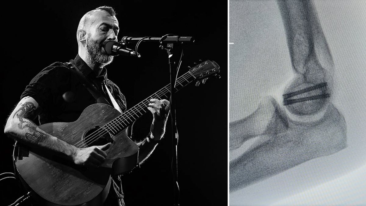 British precussive acoustic guitar player Jon Gomm