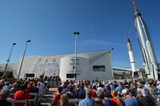 The opening ceremony for Heroes & Legends at Kennedy Space Center Visitor Complex in Florida, Nov. 11, 2016.