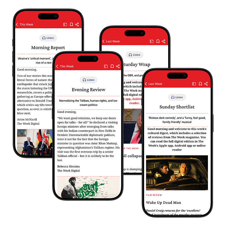 4 iphone images with the daily editions and app imagery