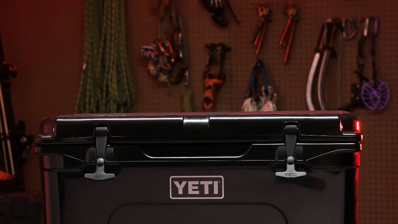 Yeti Cooler in garage