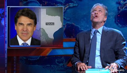 Jon Stewart really doesn't want Rick Perry to go to jail