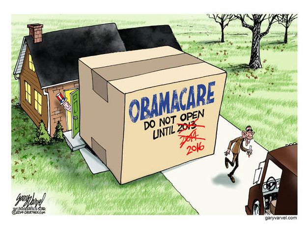 Obama cartoon ObamaCare