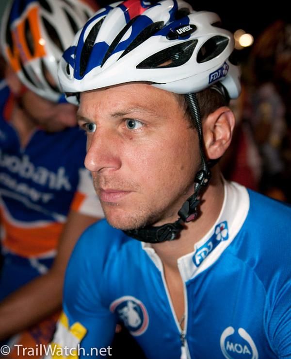 Francis Mourey (Francais Des Jeux) at the start.