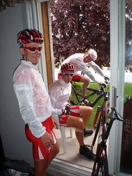 Burry Stander, Todd Wells and Bobby Behan ready to ride in Bromont