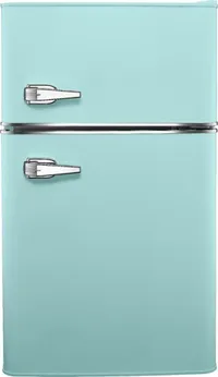 Insignia Retro 3.1 cu. ft. Mini Fridge with Top Freezer