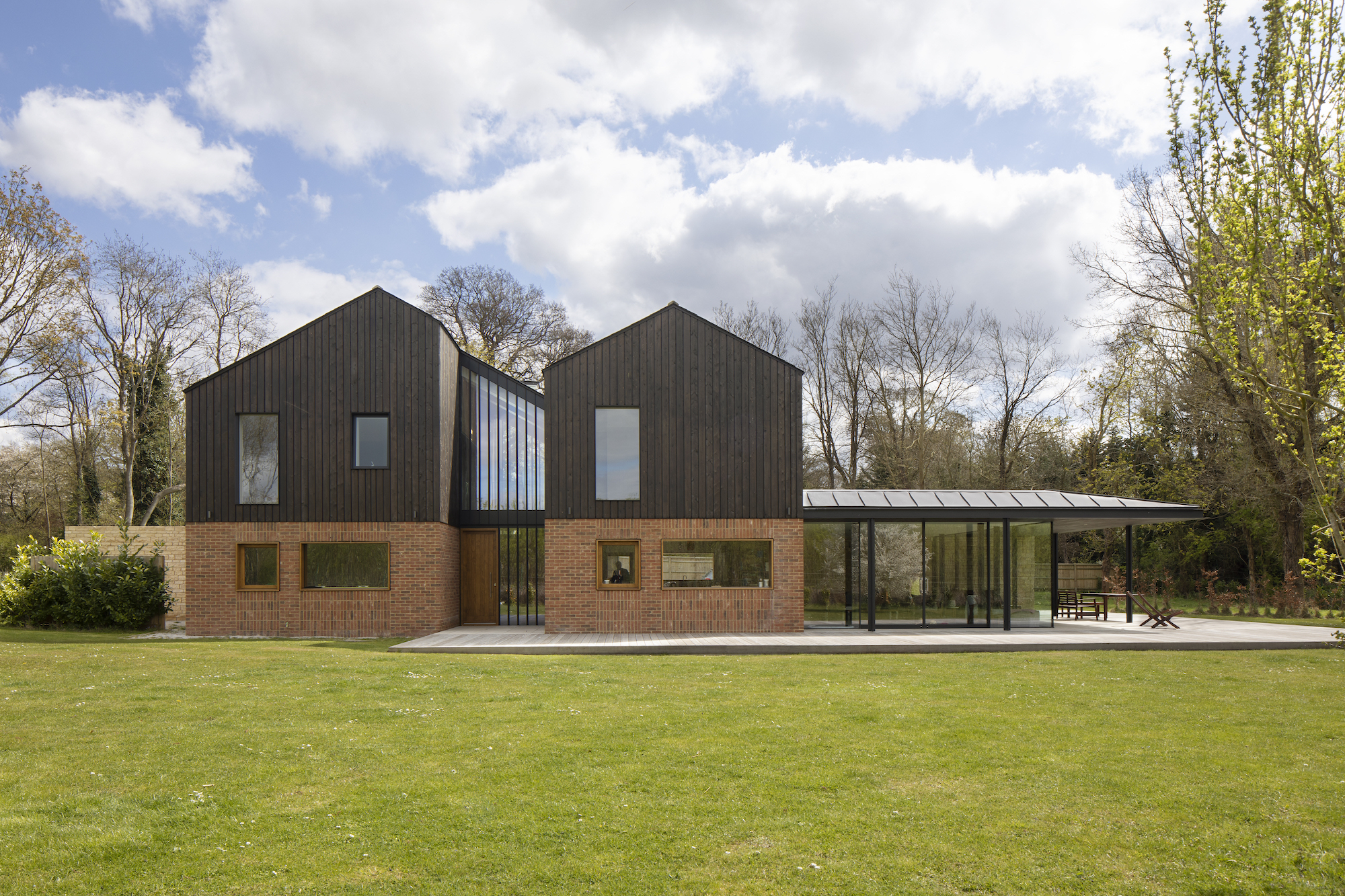 brick and timber clad self build