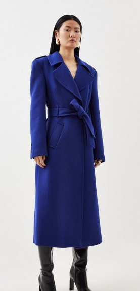 A Karen Millen blue coat 