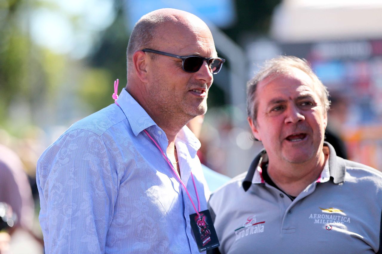 No surprise to see Bjarne Riis at the Giro today as the race finished in his adopted home town of Lugano