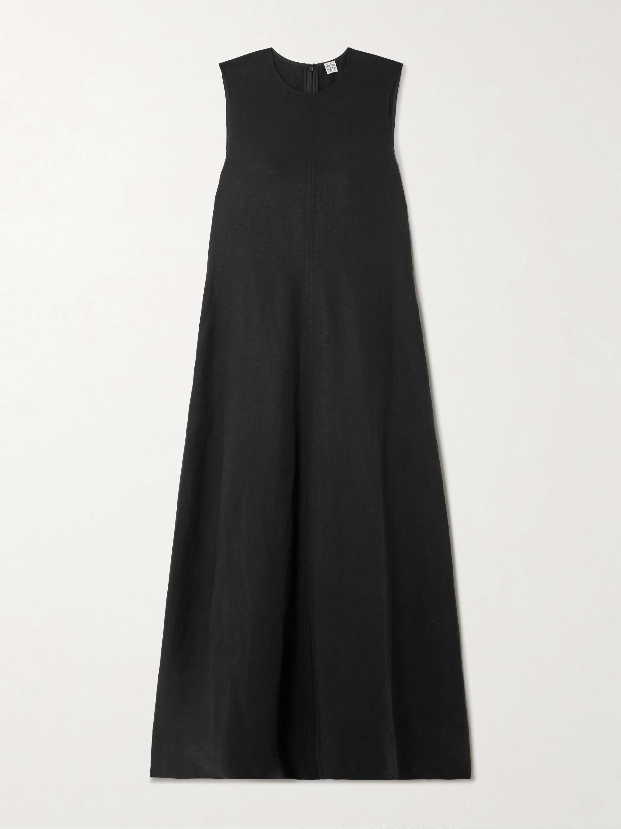 Lyocell and Linen-Blend Midi Dress