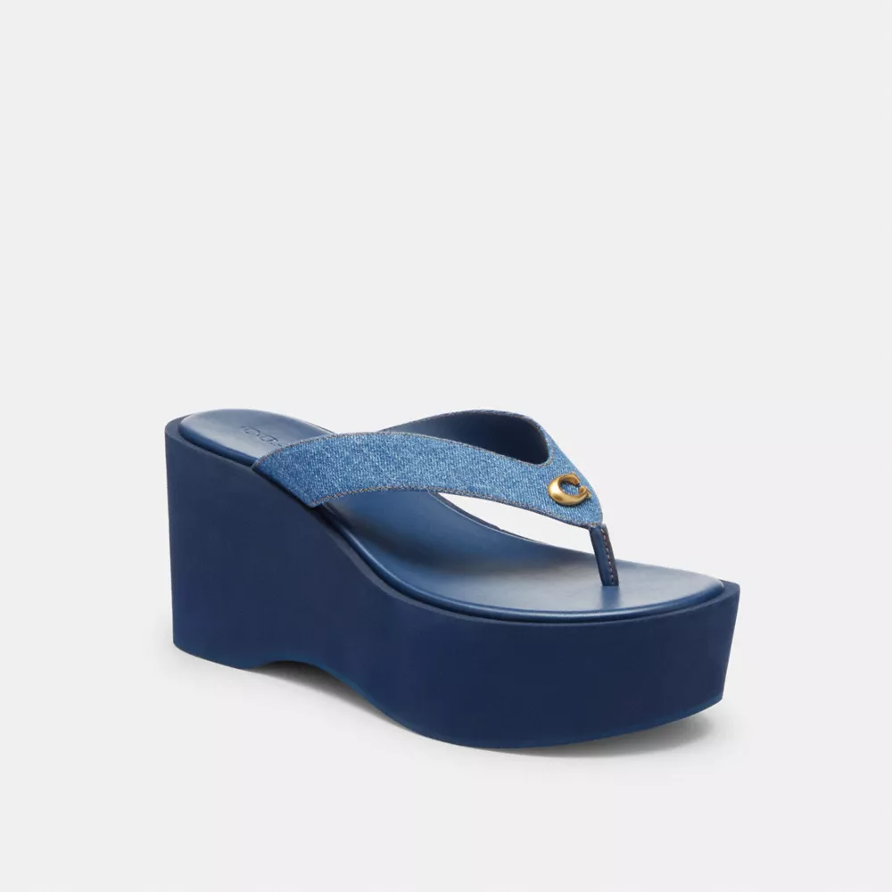 Sculpted C Platform Flip Flop