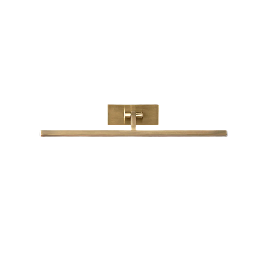 Dimmable Medium Blake Picture Light in Antique Brass Finish