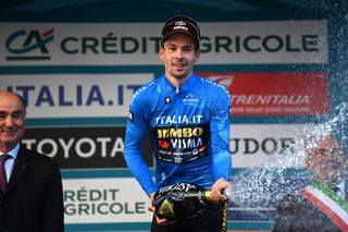 Primoz Roglic podium Tirreno Adriatico