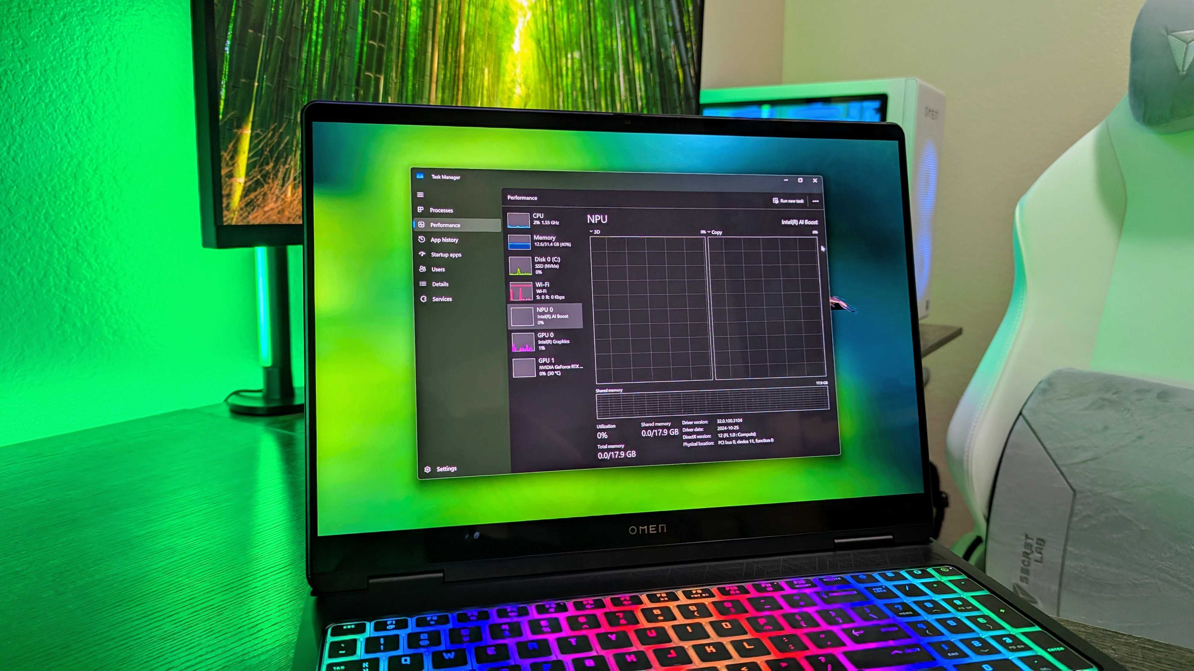 Image of the HP OMEN MAX 16 (2025) gaming laptop.