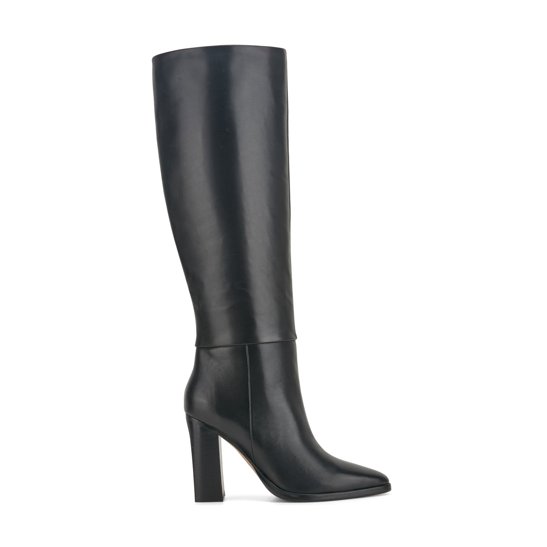 Lannie Dress Leather Boot - 5 / M / Black Leather