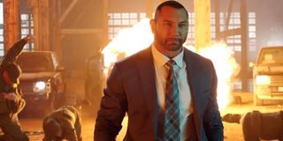 My Spy Dave Bautista cooly walks away from an explosion