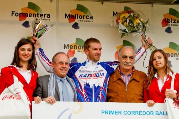 Joan Horrach (Katusha) is the best rider from Mallorca in today's race.