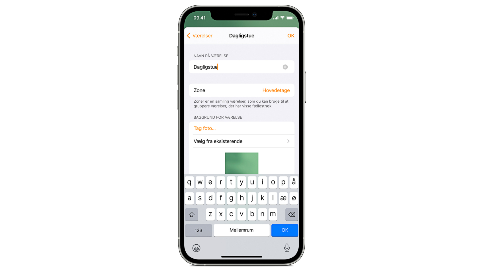 Tilføj Zone i HomeKit