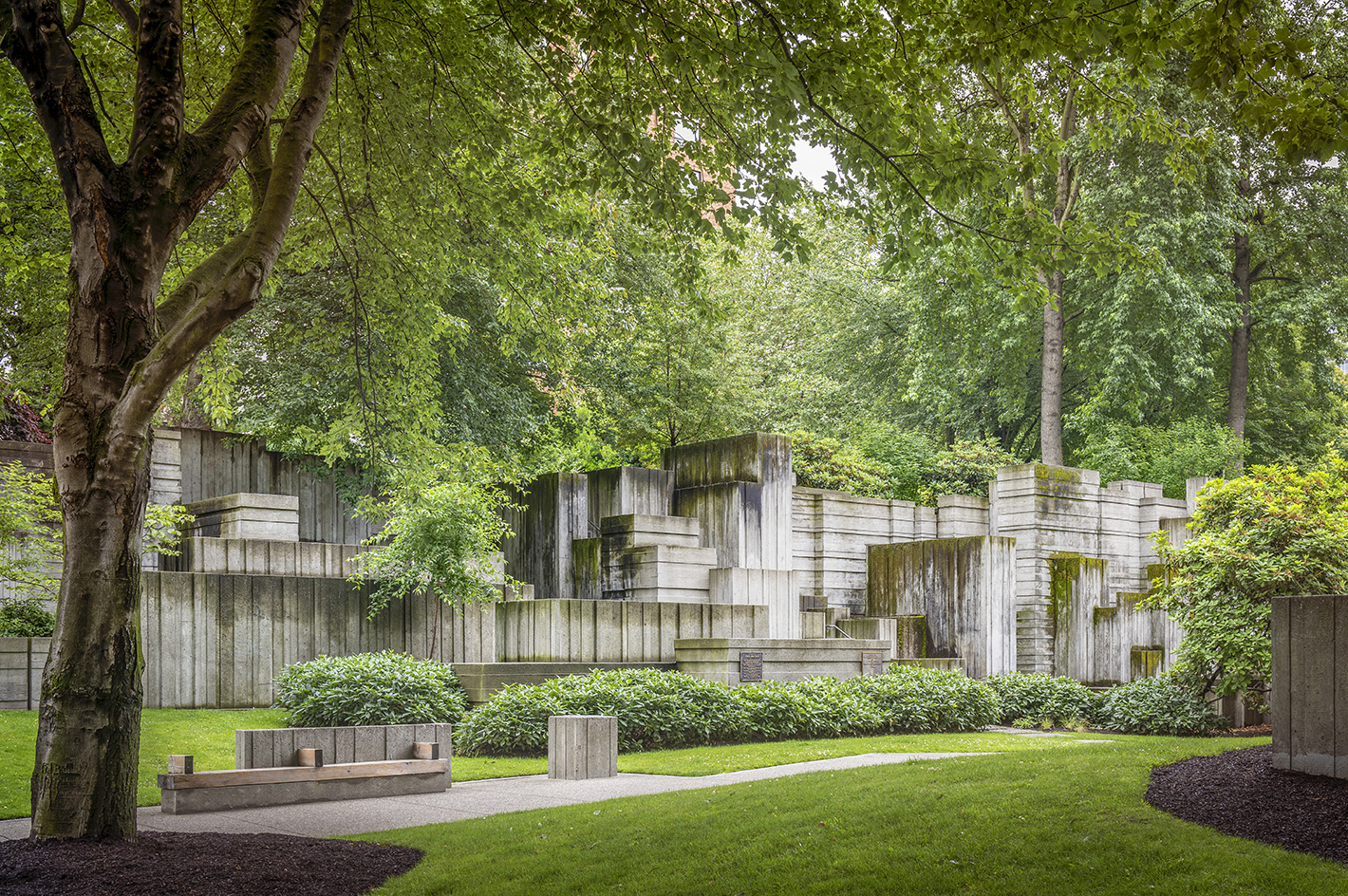 Freeway Park, Seattle, WA, 2016.