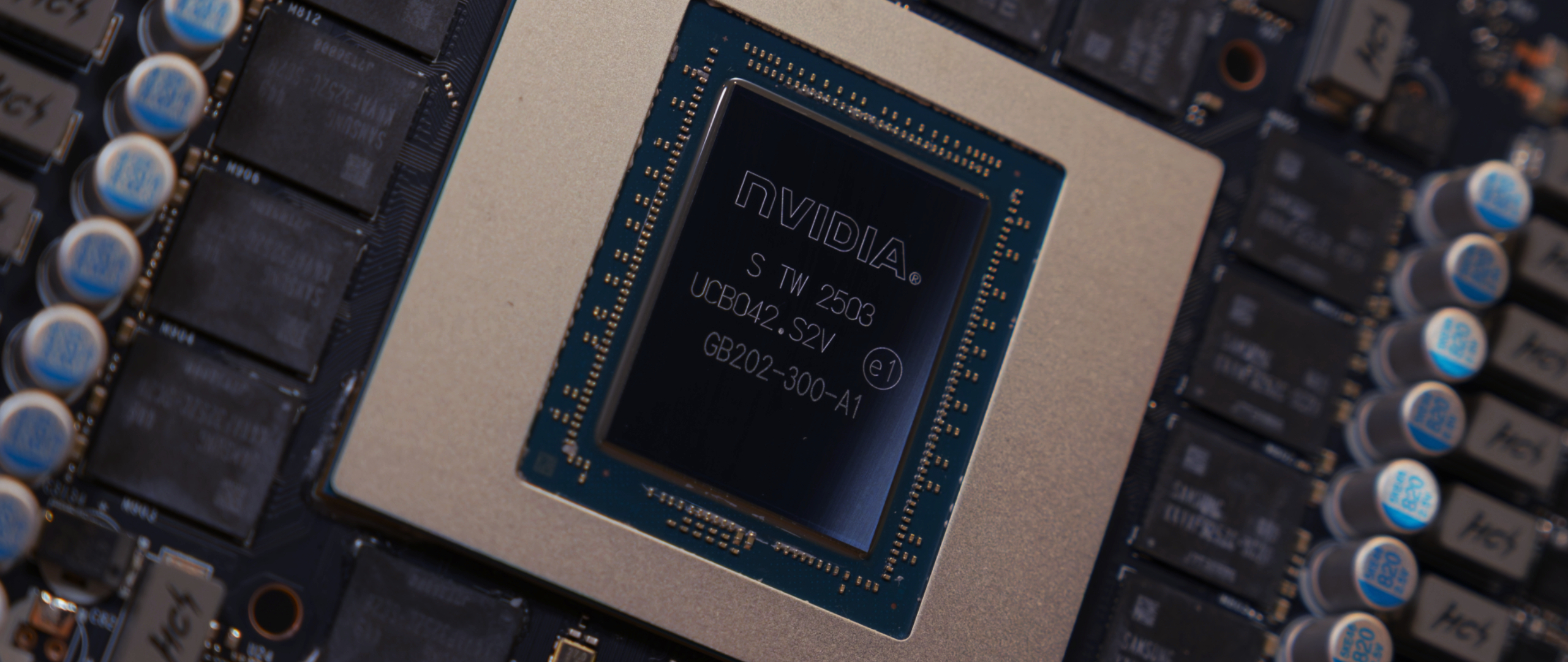 GB202 GPU close up