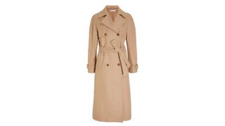 Mother of Pearl Organic Cotton Pleat Back Trench Coat