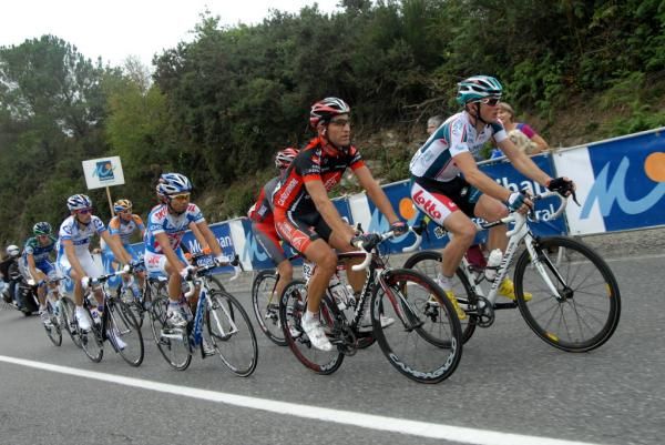 Mickael Delage and Mathieu Drujon during the GP Ouest France