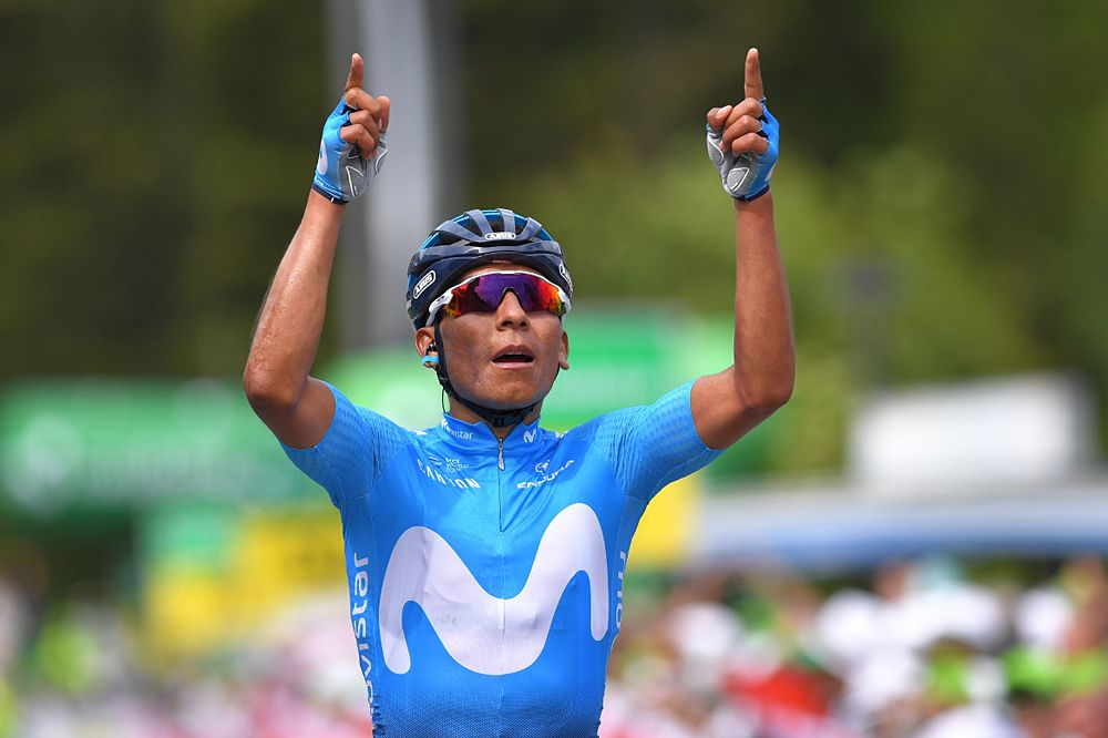 Nairo Quintana (Movistar) wins stage 7 at Tour de Suisse