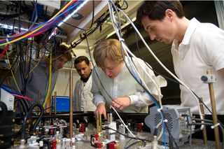 University of Bonn physicists split atoms and put them back together.