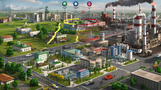 Ideogram image of a city health scene