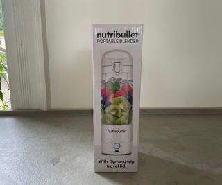 Nutribullet Portable Blender box on the countertop