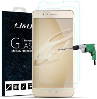 J&D Tempered Glass Screen Protector for Honor 8