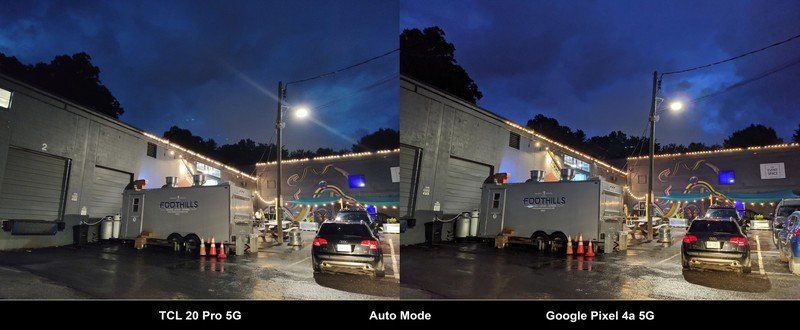 Tcl 20 Pro 5g Vs Google Pixel 4a 5g Night Auto
