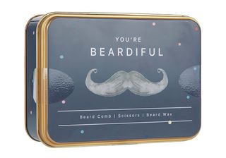 beard kit in a grey box