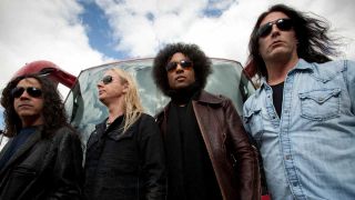 Alice In Chains photographed outdoors in 2009