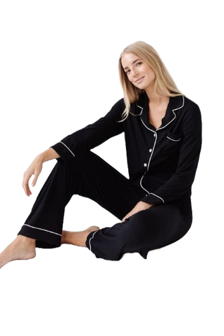 Cozy Earth Women's Viscose From Bamboo Long Sleeve Pajama Set (Was $195) 