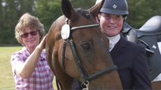 Pineau De Re at Blenheim Horse Trials in the Retraining of Racehorses dressage championships